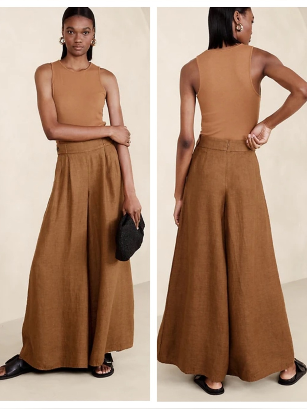 Banana Republic LINA LINEN WIDE-LEG PANTS